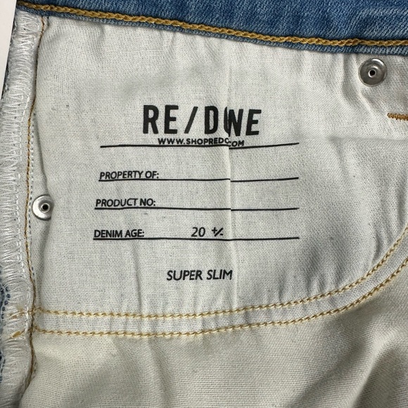 Re/Done Super Slim Jeans, NWT $395, Size 31 - Picture 9 of 9